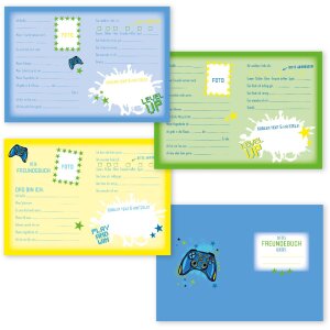 Goldbuch Kniha přátel Level Up! 15x21 cm DIN A5 – 88 ilustrovaných stran