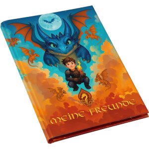 Goldbuch Kniha kamarádů s motivem draka 15x21 cm