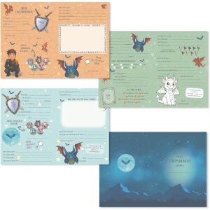 Goldbuch Kniha kamarádů s motivem draka 15x21 cm