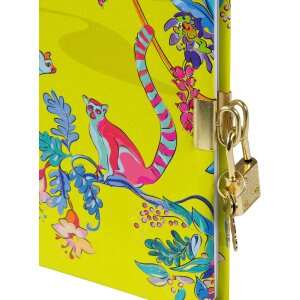 Goldbuch Deník Wild Life Lemurs, 16,5x16,5 cm, zlatý nebo stříbrný uzávěr