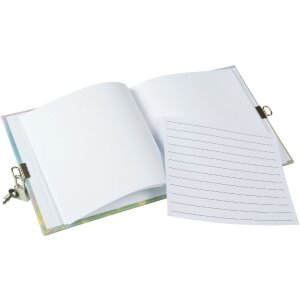 Goldbuch Deník Wiesenglück 16,5x16,5 cm bílý s bezpečnostním zámkem