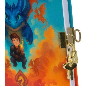 Goldbuch Deník Drakonější 16x16 cm bílý s uzávěrem