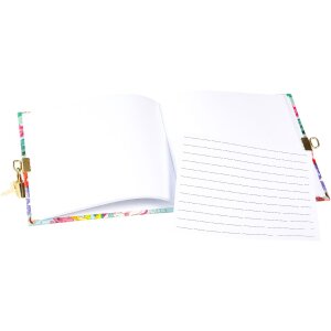 Goldbuch Deník Velvet Bloom 16x16 cm s zlatým nebo stříbrným zámkem