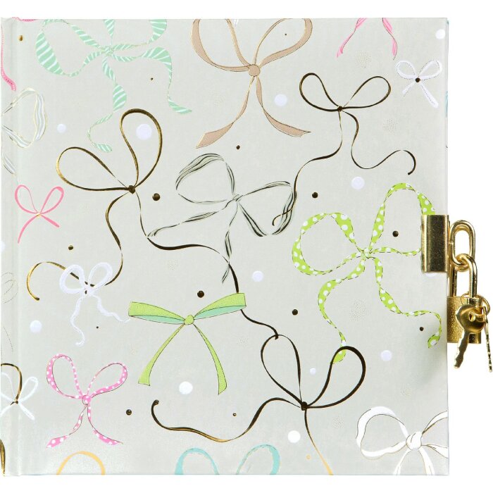 Goldbuch Deník Ribboné mint 16x16 cm zlatá prezentace s závěsným zámkem