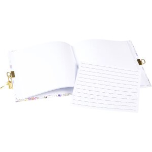 Goldbuch Deník Orchideje Mood Bílý s zlatou reliéfní tiskou a zámkem