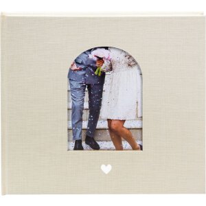 Goldbuch Gästebuch Herzensmoment Beige 24x22 cm