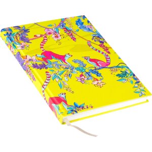 Goldbuch Notesní blok Wild Life Lemur zlaté lemování 15x22 cm