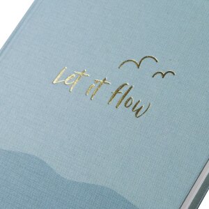 Goldbuch Pracovní blok let if flow 15x22 cm zlatá gravura