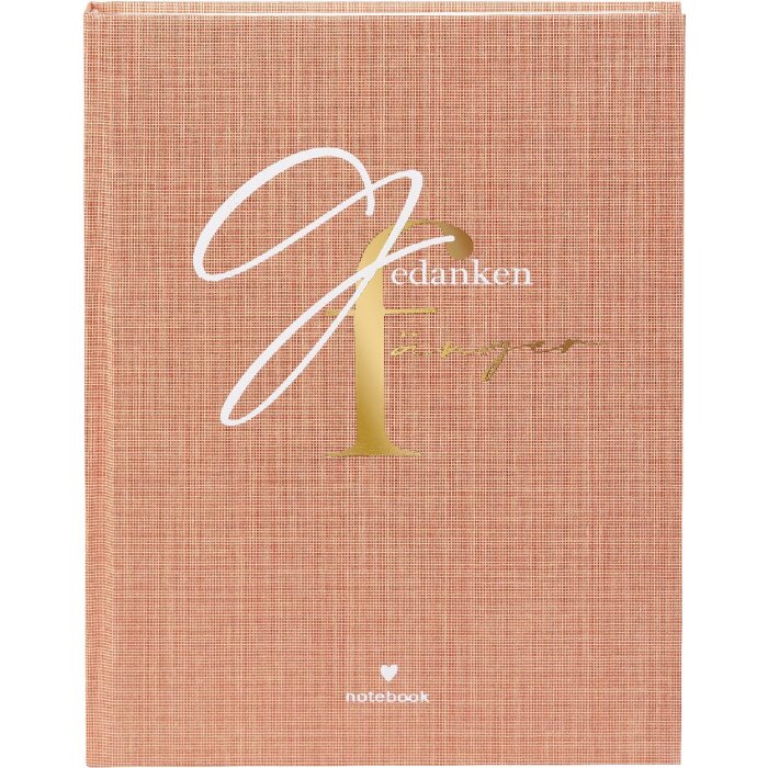 Goldbuch Poznámkový blok Gedankenfänger 15x22 cm lešená vazba bílo-zlatý