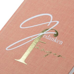 Goldbuch Poznámkový blok Gedankenfänger 15x22 cm lešená vazba bílo-zlatý