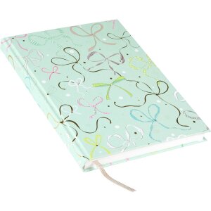 Goldbuch Pracovní blok s páskovou vazbou a zlatou výšivkou, taupe, 15x22 cm