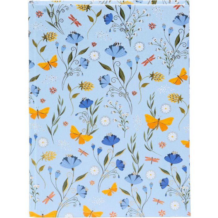 Goldbuch Notesní sešit Secret Garden Blue s zlatým tiskem a přízovým vázáním