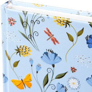 Goldbuch Notesní sešit Secret Garden Blue s zlatým tiskem a přízovým vázáním