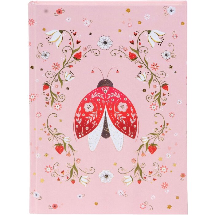 Goldbuch Zápisník Secret Garden s ornamentálním hmyzem, 15x22 cm, zlaté detaily