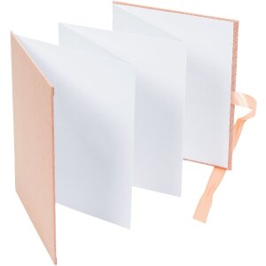 Goldbuch Leporello Letní sezóna apricot – lněné album pro 10 fotek 15,5x19 cm