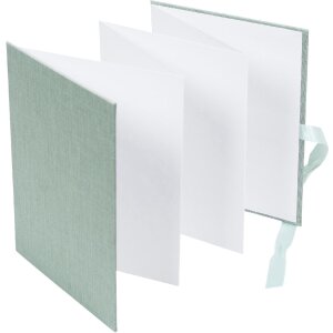 Goldbuch Leporello Summertime – lněné fotoalbum světle zelené 15,5x19 cm
