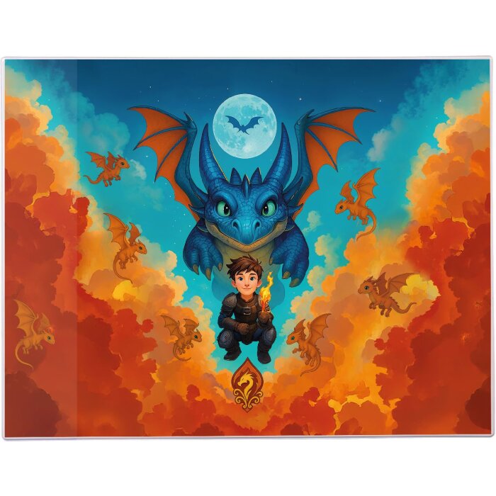 Goldbuch Psaní podložka Drak 49x38 cm – vyhnutelná pro děti