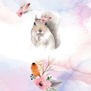 Goldbuch Sestračka Eichhörnčík 35x11 cm s vlněným uzávěrem