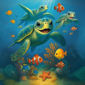 Goldbuch Sestračka Moře přátel lesklý karton s vlněným uzávěrem