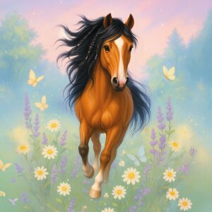 Goldbuch Krabička na dárky Sestra s bratrům Wiesenglück 35x11 cm s vlněným uzávěrem