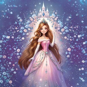 Goldbuch školní taška Princovna Hvězdný lesk 50 cm kruhová