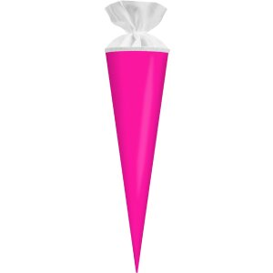 Goldbuch Bastelschultüte s flešovým uzávěrem neonrůžová 19x70 cm