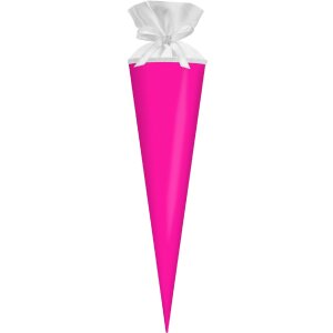 Goldbuch Bastelschultüte s flešovým uzávěrem neonrůžová 19x70 cm