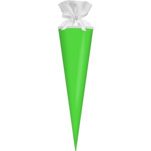 Goldbuch Bastelovací školní taška s neon zeleným fízlovým uzávěrem 19x70 cm