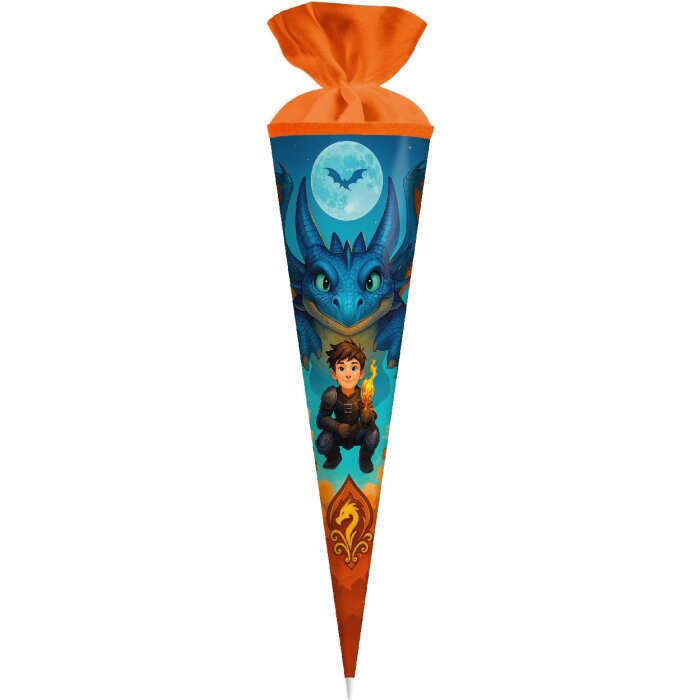 Goldbuch Školní taška Drakoněj 70x19 cm lakovaný karton vlněný uzávěr