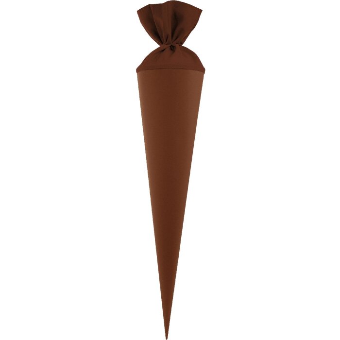 Goldbuch Bastelschultüte s vlněným uzávěrem šokoládově hnědý 19x70 cm