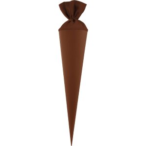 Goldbuch Bastelschultüte s vlněným uzávěrem šokoládově hnědý 19x70 cm