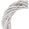 Clayre & Eef Dekorativní věnec z ratanu bílý Ø 40x7 cm