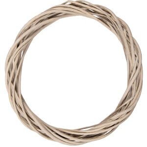 Clayre & Eef Věnec z ratanu hnědý Ø 30 cm