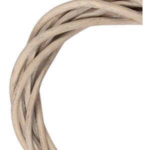 Clayre & Eef ručně vyráběný vazebný kruh hnědý Ø 10x2 cm