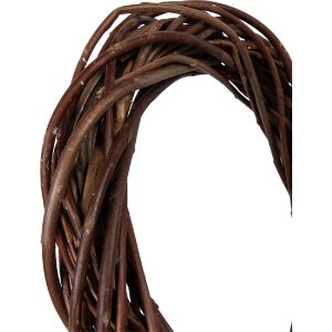 Clayre & Eef kruhová vazba hnědá Ø 30x6 cm moderní vánoční dekorace