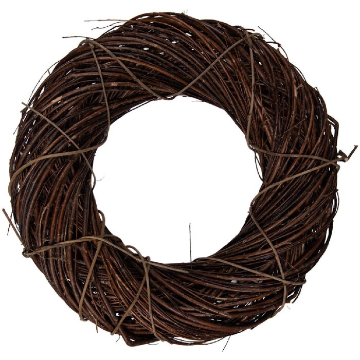 Clayre & Eef Vánoční kruh z přírodního ratanu Ø 50 cm