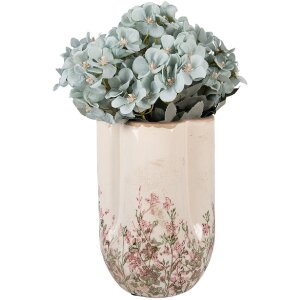 Clayre & Eef Vaza béžovo-zelená...