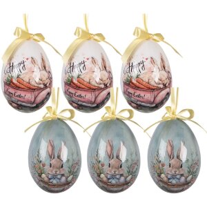 Clayre & Eef Sada 6 barevných visacích...