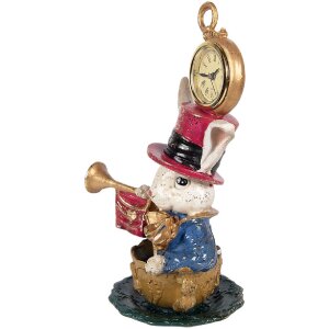 Clayre & Eef Dekorace králík s hodinami...