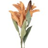 Clayre & Eef Větev s květy hnědo-zelená 12x16x88 cm