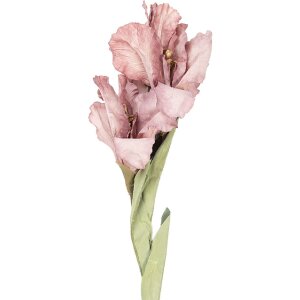 Clayre & Eef dekorace větve s květy přírodní růžově-zelené 10x18x85 cm