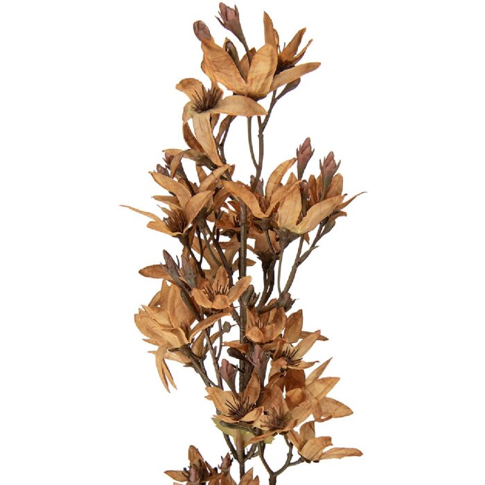 Clayre & Eef Větve s květy hnědo-zelené 10x10x95 cm
