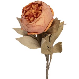 Clayre & Eef Umělá květina oranžovo-zelená 11x11x62 cm