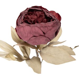 Clayre & Eef umělá květina červeno-zelená 11x11x62 cm