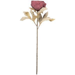 Clayre & Eef umělá květina červeno-zelená 11x11x62 cm