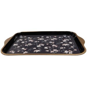 Clayre & Eef Desková podložka černobílá 38x27x2 cm