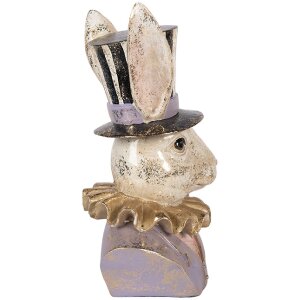 Clayre & Eef Socha králíka béžová 14x12x27 cm