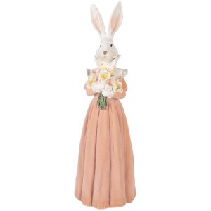 Clayre & Eef Dekorace Zvíře Bílá...