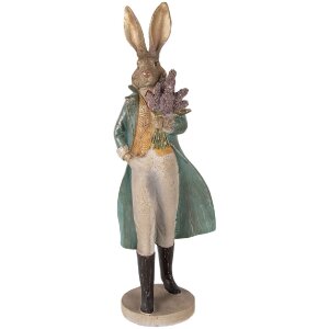 Clayre & Eef Zvěříček ve tvaru králíka zlatý 17x15x53 cm