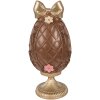 Clayre & Eef Dekorace Vaječko s Králíkem hnědo-zlaté Ø12x26 cm